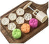Cookie Press Mid-Autumn Festival Hand-Pressure Moon Cake Mould with 6 Pcs Mode Pattern for 1 Sets - 50g Cookie Stamp Mooncake Mold Set - Cookie St...