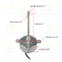 CHANCS Small Synchronous Motor TYC-40 12V 5RPM AC Inner-Shaft Length 74mm for Christmas Santa Halloween Decoration 2PCS...