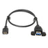 cablecc USB 3.1 Front Panel Header to USB 3.0 Type-A Female Extension Cable 50cm Panel Mount Type...