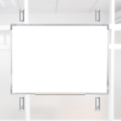 30 Set White Board Mounting Hardware,Whiteboard Hanging Brackets, White Board Installation Kit Includes Hanger Supports, Screws and Expansion Tube...