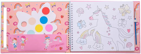 Floss & Rock Rainbow Fairy Kids My Painting Pad Set with 8 Pictures, 8 Paint Pallets and A Brush...