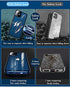 HENGHUI Lockable Case Compatible with iPhone 13 Magnetic Glass Case with Camera Lens Protector Screen Protector Safety Lock 360 Full Body Glass Cl...