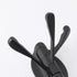 KES Solid Metal Coat Hook Folding Swing Arm Swivel Hook with Multi Three Foldable Arms for Bathroom Kitchen Garage Wall Mount Matt Black, A5060-BK...