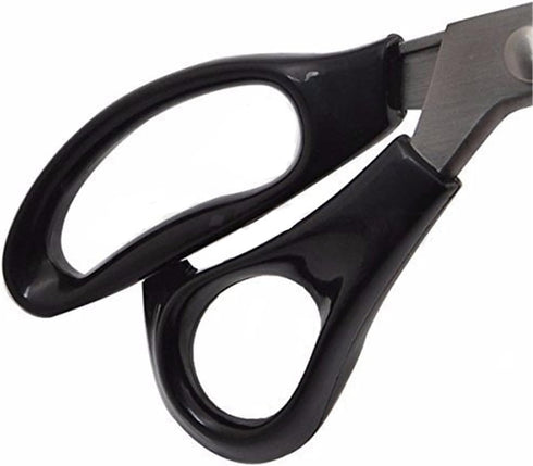 Pinking Shears, Stainless Steel Dressmaking Scissors, Serrated and Scalloped Blades, Professional Sewing Craft Cut Tailor Zig-Zag Tool, Fabric Dec...