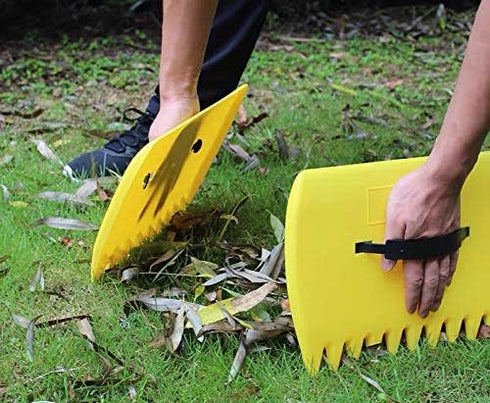 G-BAR Leaf Grabber Set Paw Handheld Hazelnut Leaf Scoop Fast Lawn Remove Fallen Collection Great Tool Lawn Claw Leaf Blade Used to Pick Up Leaves,...