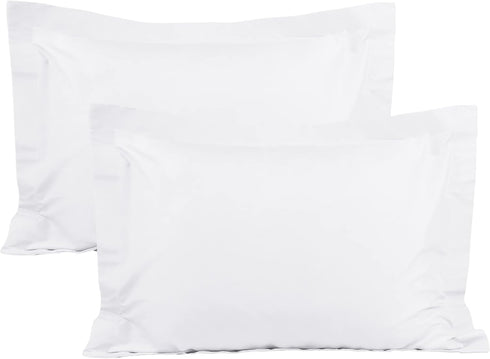 BEDSUM 100% Brushed Microfiber Standard Pillow Shams Set of 2, Super Soft and Cozy, Wrinkle, Fade, Stain Resistant 20x26 Oxford Pillowcases, 20x26...