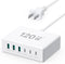 USB C Charger 120W GaN?Multiple USB Charger?3USB-C + 3USB-A? PD Charger, 6 Port USB C Charging Station Compatible with iPhone/Samsung/Google/Table...
