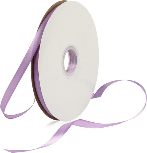 3/8 Inch Lavender Polyester Satin Ribbon for Gift Wrapping, 100 Yards High Density Craft Fabric Ribbon for Wedding, Gift Wrapping, Holiday Decorat...