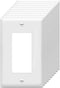 Decorator Wall Plates 1-Gang Switch Outlet Electrical Cover Pate Unbreakable Thermoplastic Faceplate for Light Receptacle Outlet Switch, White (10...