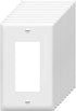 Decorator Wall Plates 1-Gang Switch Outlet Electrical Cover Pate Unbreakable Thermoplastic Faceplate for Light Receptacle Outlet Switch, White (10...