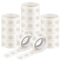 Glue Points, 1500 Pcs 12mm/0.47" 15 Rolls Sticky Tack Adhesive Clear Balloons Dots Tape Removable Double Sided Non Trace Stickers for Wedding Deco...