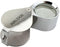 iKKEGOL 30 X 21mm Glass Jeweler Loupe Loop Eye Magnifier Magnifying Magnifier Metal Body Silver...