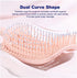 Detangling Hair Brush, 2 Pcs Curved Vent Hair Brush For Blow Drying For Thick,Curly,Long Hair, Wet Brush Detangler Quickly Detangles and Smooths h...