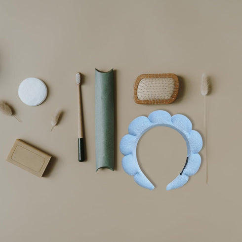 2 Pack Sponge Spa Makeup Headband, Puffy Spa Headband Skincare Headband for Women Face Washing, Makeup Removal, Shower, Skincare(Pink?blue)...