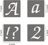 5 Inch Alphabet Letter Stencils - 70 Pack Letter Number Stencil Templates with Signs for Painting on Wood, Reusable Calligraphy Letters Stencils f...