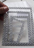 Nested Stitched Scallop Rectangle Frame Cutting Dies,DIY Scrapbooking Artist Metal Cutting Dies Stencils DIY Etched Dies Craft Paper Card Making S...