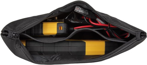 Klein Tools VDV770-500 Nylon Zipper Pouch, Divided Black Tool Bag, Various Use Including Klein Tools Tone and Probe Kit Cat. No. VDV500-820...