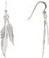 LES POULETTES JEWELS - Sterling Silver Earrings Two Feathers...