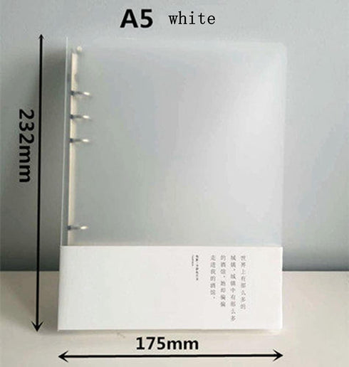 3 Pack A5 A6 B5 Round Ring Binder Cover 6-Ring 9-Ring PVC Binder Covers Refillable Notebook Loose Leaf Binder Protector (Inner Paper Not Included)...