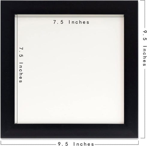 Ebherys 9.5x9.5 Hand Embroidery Frame in Red - Displays Cross Embroidery Displaying Frame 7.5x7.5 With Cardboard - Composite Wood, Metal Tabs, Tab...