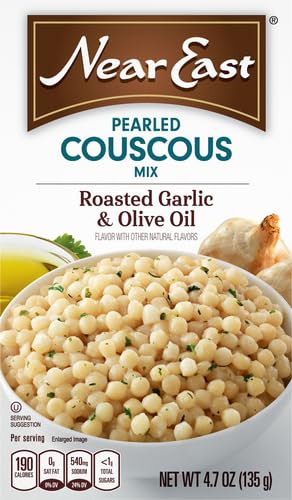 Near East Pearled Couscous Roasted Garlic & Olive Oil, 4.7 Oz...