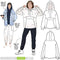 Style Arc Sewing Pattern - Kennedy Hooded Top (Sizes 10-22)...