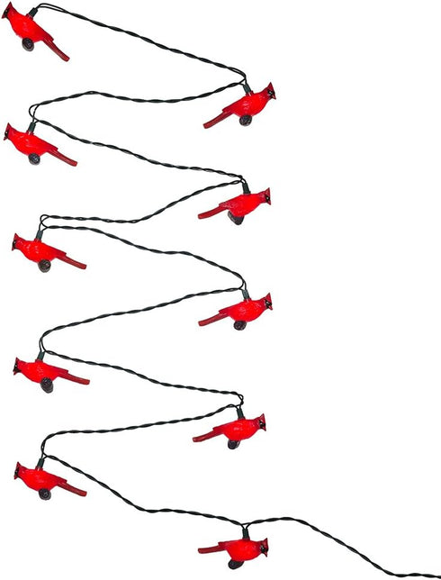 Kurt Adler UL0676 Red Cardinal Light Set, 10 Light...
