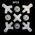 9pcs White Tent Replacement Spare Parts 3x3m, Awning Tent Feet Corner Center Connector,for 25 19mm Tent Connectors, White Tent Replacement Spare P...