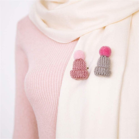10 Pieces Mini Knitting Wool Yarn Hats for Miniature Work DIY Hair Accessories Crafts Cute Doll Hat Jewelry Making Phone Case DIY...