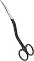 Applique Long Thin Needlepoint Blade 6.1 Inch - Double Bent Curved Offset Handle Scissors with Pouch Sleeve for Embroidery, Fabric, Thread, Knitti...