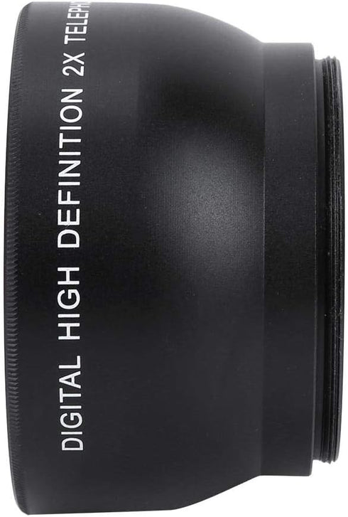 52mm 2X Magnification HD Teleconverter,Telephoto Lens,Waterproof,for 52mm Mount Camera...