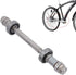 Bicycle Rear Hub Axle, Bike Axle Front 5.51inch Rear 7.09inch 6000 Bearing Metal High Load Bearing Capacity, Bike Repair Tool Accessories for Moun...