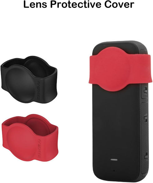 LICHIFIT Silicone Lens Cap Lens Protective Case Cover Shell Skin for Insta360 X3 Action Camera Accessories...