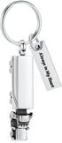 shajwo Cremation Jewelry 18 Wheeler Semi Truck Urn Keychain for Ashes for Women Men Memorial Human Ashes Pendant...