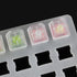 20 pcs Keycaps Replacement DIY Crystal Not Transparent Profile Blank Backlit Accessory Mechanical Professional Printed Cover Gaming Translucent No...