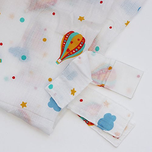 Breathable Cotton Muslin Canopy Car Seat Cover for Girls and Boys,Hot air Balloon(Cotton)...