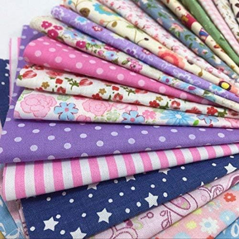 100 Pieces 6'' x 6''100% Printed Cotton Quilting Fabric Patchwork Precut Fabric Quilt Squares DIY Sewing Quarter Bundle Fabric for DIY Craft Embel...