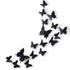 24pcs 3D Butterfly Removable Mural Stickers Halloween Wall Stickers Decal for Home and Room Decoration (Black-24pcs)...