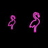 Flamingo Solar Garden Stake Light, 1 Pack Outdoor Solar Pathway Light for Lawn Patio Yard Walkway, Neon Pink Lighting (29.5" Height)...