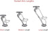 RAM Mounts RAP-B-201U-A Composite Double Socket Arm - Short Arm Compatible with B Size 1" Ball Components...