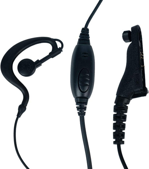 APX6000 Earpiece Headset with MIC PTT for Motorola XPR6550 XPR7550 XPR7580 Walkie Talkie Black...