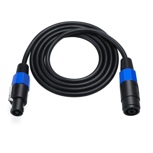 1.6ft Speakon Speaker Cable, 18 Gauge (AWG) Speakon Extension Cable, Twist Lock Speakon Male to Speakon Female Adapter Connector Extender Audio Ca...