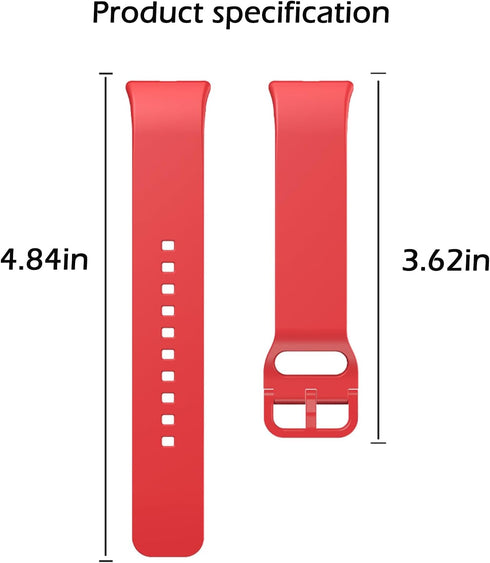 No Gap Silicone Band Compatible with Samsung Galaxy FIT3 1.6in, Sport Fitness Straps for Samsung Galaxy FIT 3 for Women Men...