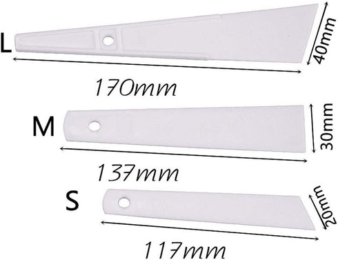 3 Pcs Plastic Glue Smear Sticks Applicator Glue Spreaders Handmade DIY Leather Craft Tool...