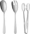 Salad Spoon and Fork Stainless Steel Tong Serving Set, Heavy Duty Smooth Finish Metal Serving Utensils Large Salad Servers for Home Kitchen Party ...