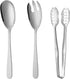 Salad Spoon and Fork Stainless Steel Tong Serving Set, Heavy Duty Smooth Finish Metal Serving Utensils Large Salad Servers for Home Kitchen Party ...