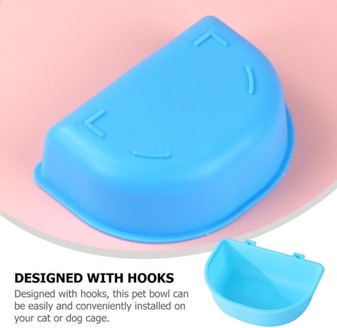 POPETPOP Hanging Pet Bowl Dog Crate Bowl Plastic Kennel Bowls Non Spill Food Water Bowls for Cages Bunny Feeder Hanging Coop Cup for Dogs Cat Bird...