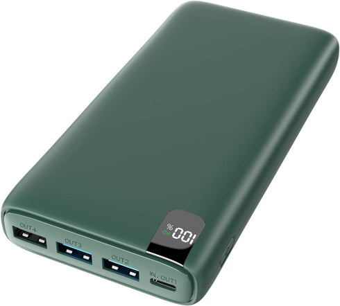 CONXWAN Portable Charger 26800mAh Power Bank 22.5W Fast Charging, 4 USB Outputs PD External Backup Charger Cell Phone USB C Battery Pack Compatibl...