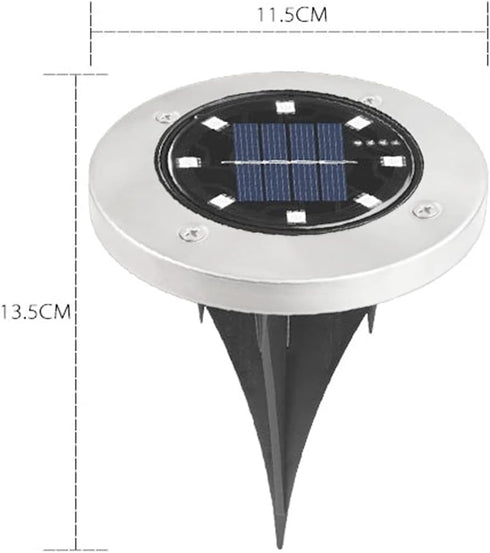 Solar Power Waterproof Stainless Steel Landscape 6 Color Changing LED Light Garden Light Pathway Light for Outdoor Lighting Auto On/Off...
