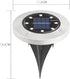 Solar Power Waterproof Stainless Steel Landscape 6 Color Changing LED Light Garden Light Pathway Light for Outdoor Lighting Auto On/Off...